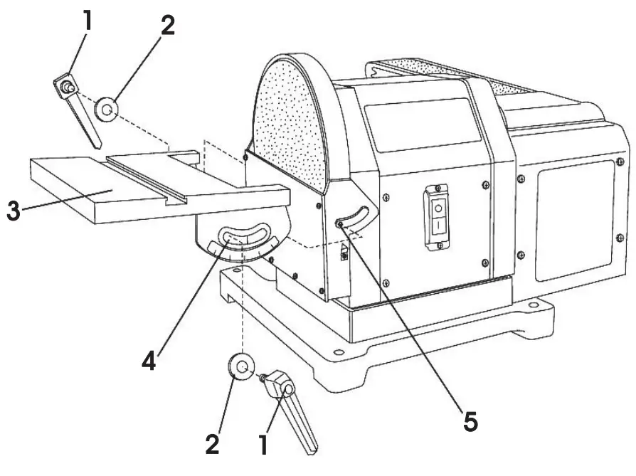 SIP INDUSTRIAL 01946 4X8 Inch Belt Disc Sander fig 14