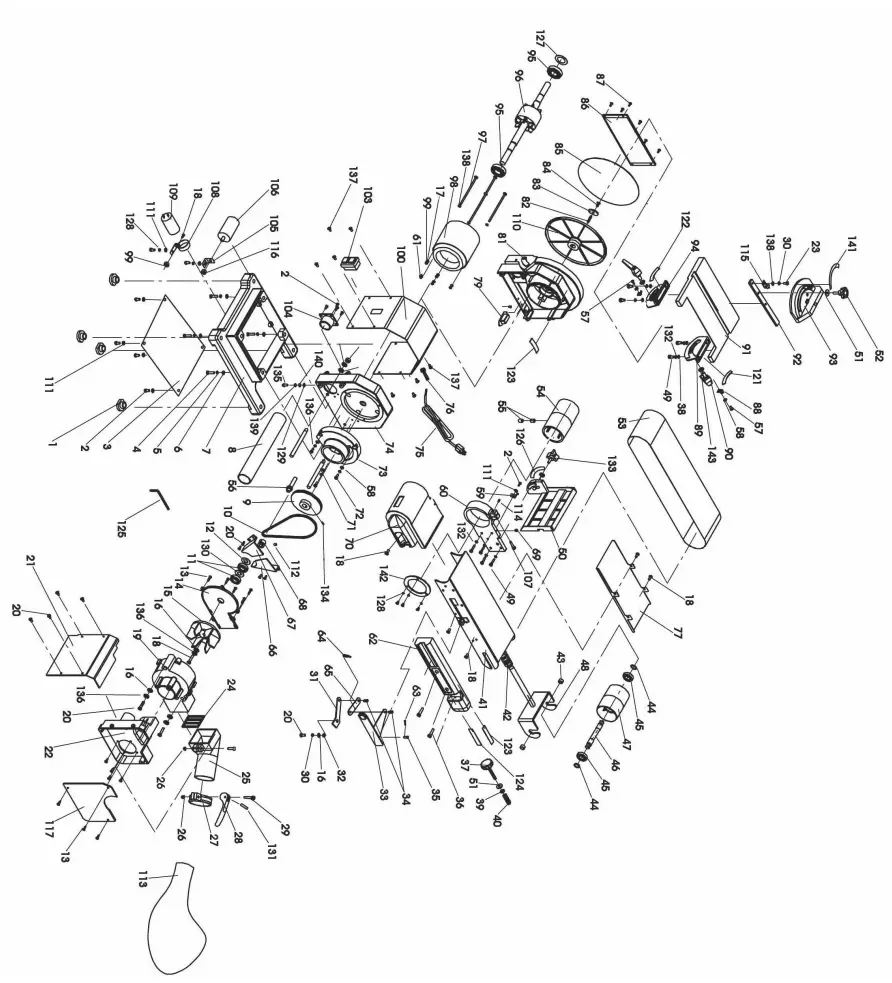 SIP INDUSTRIAL 01946 4X8 Inch Belt Disc Sander fig 19