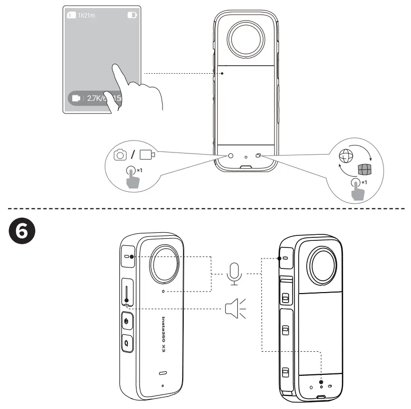 Insta360 X3 Waterproof 360 Action Camera - fig 2