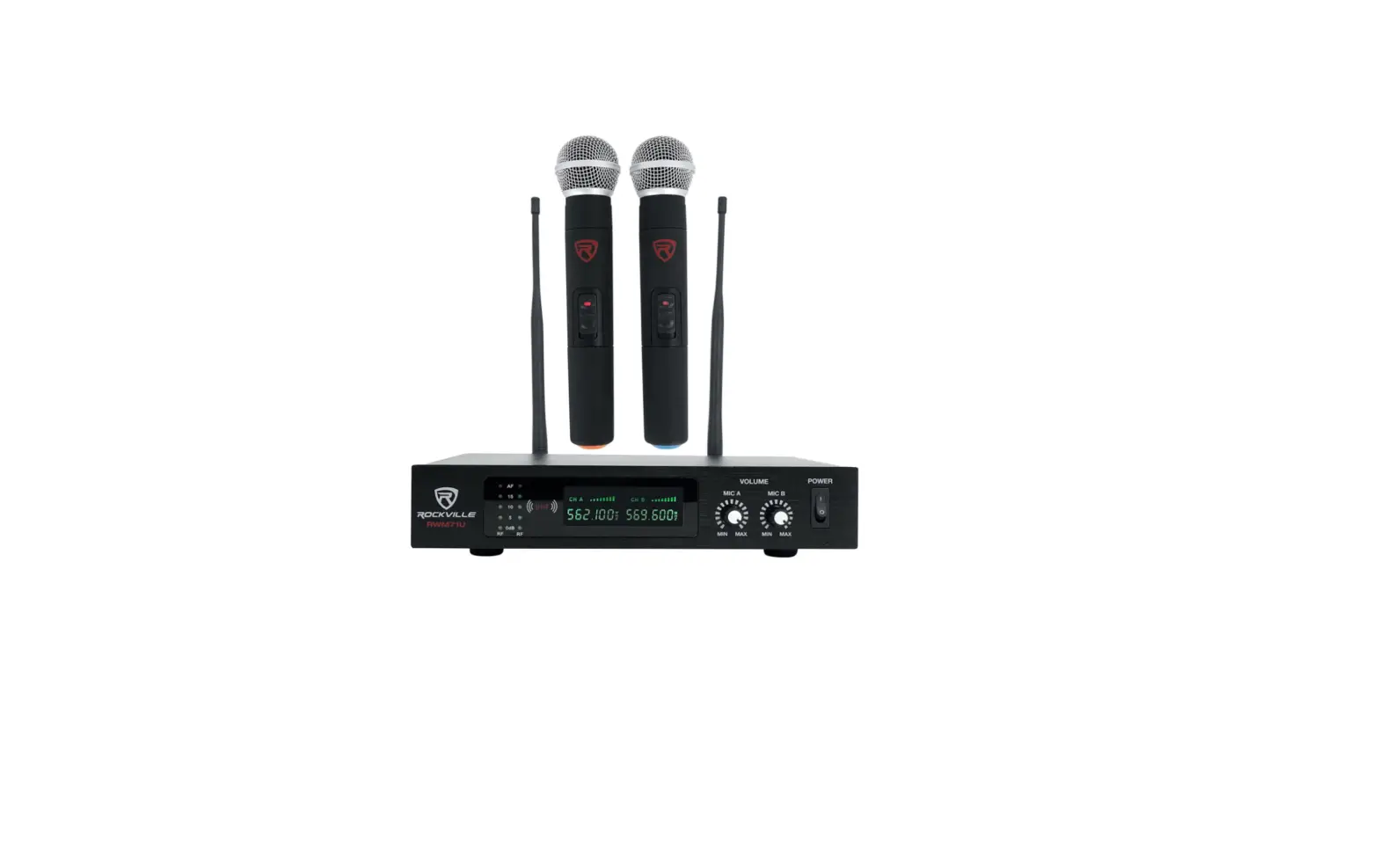 Rockville Rwm71u Dual Uhf Handheld Wireless Microphone Instruction Guide