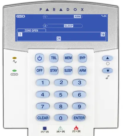 Paradox SP5500 4 to 32-Zone Expandable Security Systems - Fig2