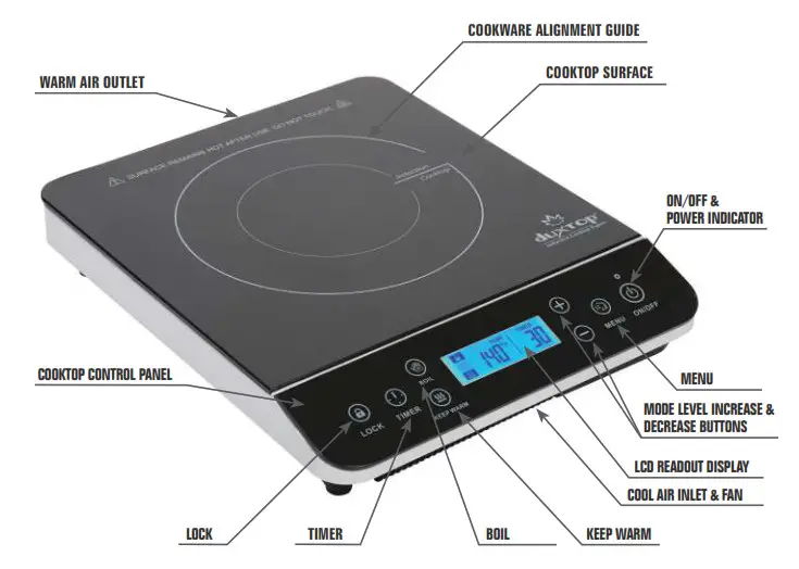 duxtop 9600LS Induction Cooktop - PARTS