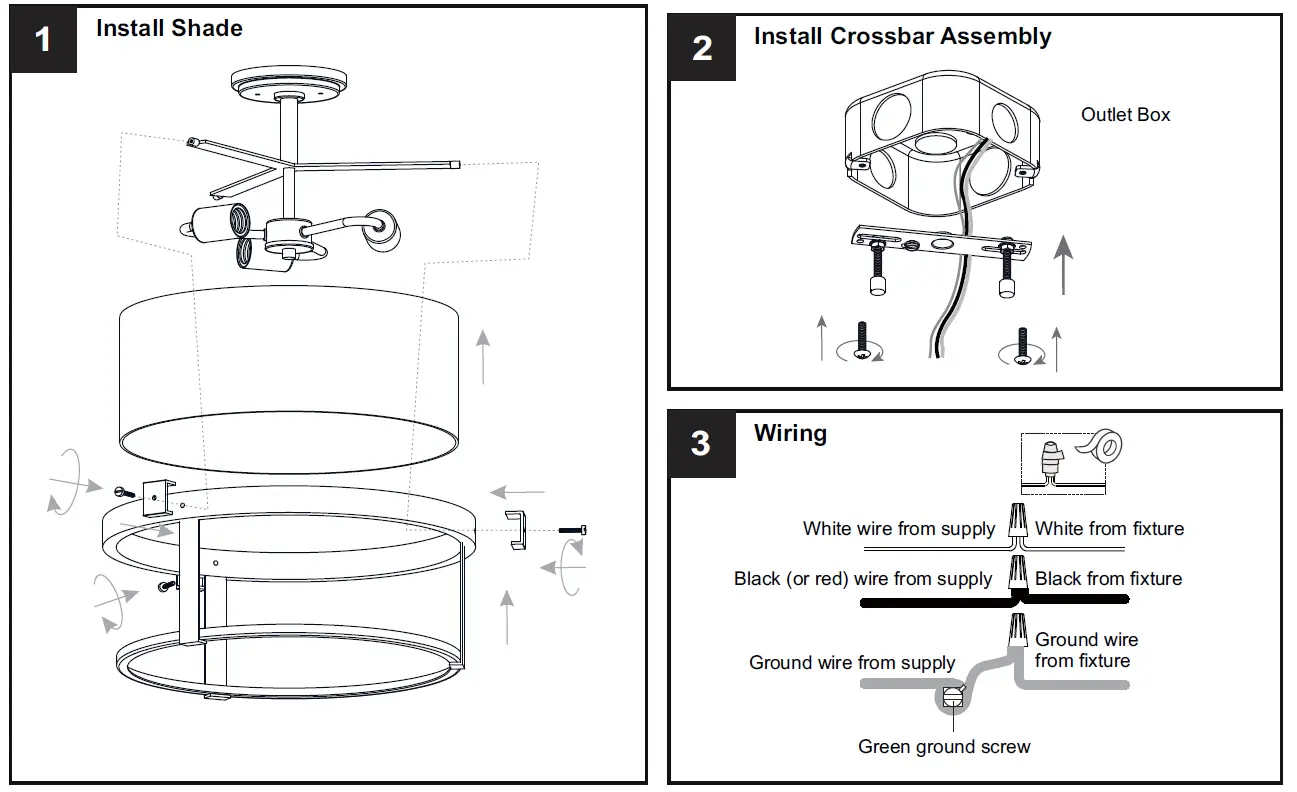QUOIZEL LSB1716OZ Lisbon 3 Light 17 inch Old Bronze Semi-Flush Mount Ceiling Light 4