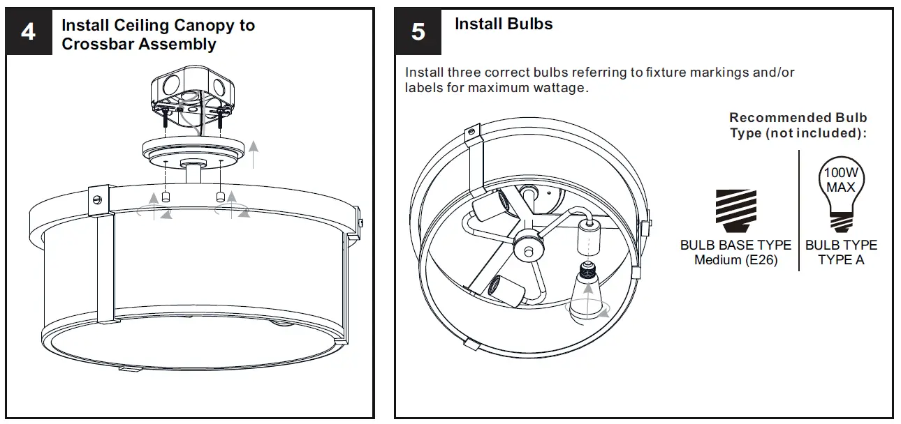 QUOIZEL LSB1716OZ Lisbon 3 Light 17 inch Old Bronze Semi-Flush Mount Ceiling Light 5