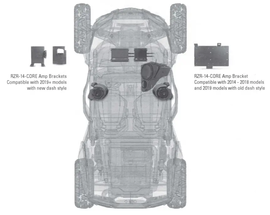 MTX AUDIO RZR 14RC THUNDER3 3 Speaker Amplified Audio System-fig2