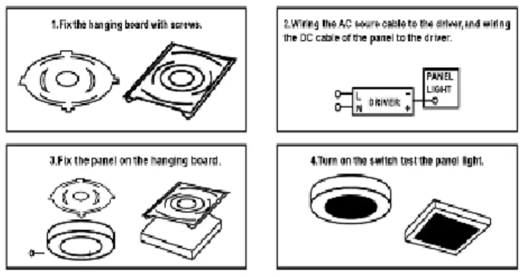 V-TAC VT-605 LED Panel Lights - DIAGRAM2