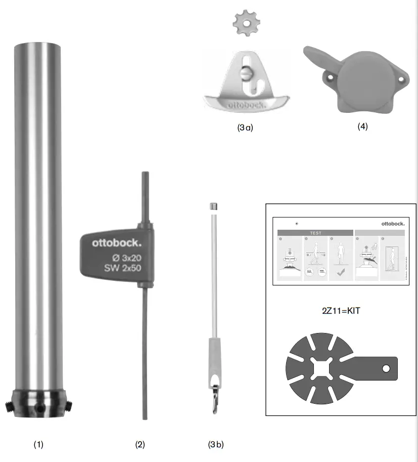 ottobock 3R93 Modular Brake Knee Joint with Lock - fig 1