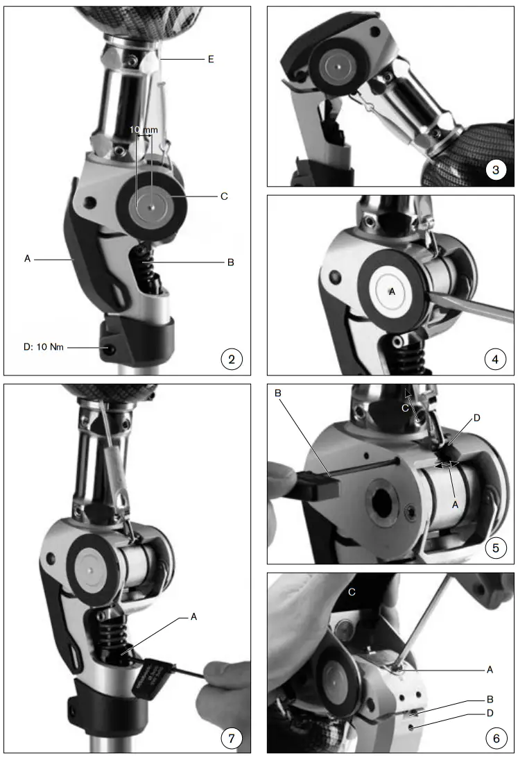 ottobock 3R93 Modular Brake Knee Joint with Lock - fig 2