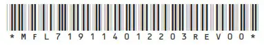 LG MFL71911401 Smart LED TV - Barcode