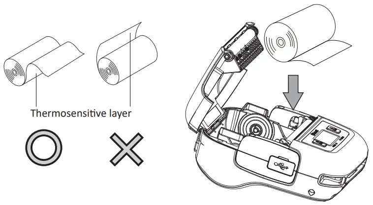 HPRT HM T3 PRO Sourcing Wireless Thermal Receipt Printer - Paper Loading 1