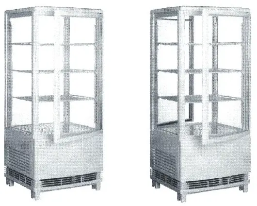 AVANTCO 360GSM3 Series Glass Countertop Merchandiser Refrigerator - cover