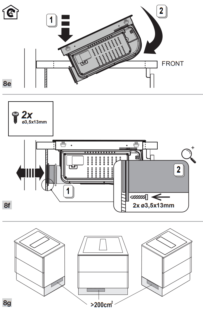ETNA AKI671 Induction Hob With Extractor - 13
