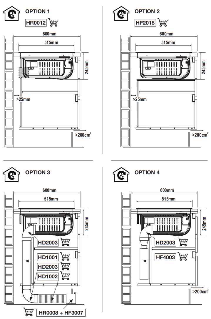 ETNA AKI671 Induction Hob With Extractor - 2