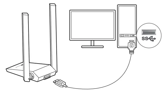 tp-link Archer TX20U Wireless USB Adapter -USB EXTENTION CABLE