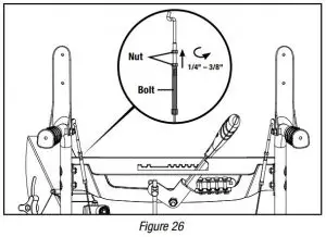 FIG 57 Adjusting Auger Control Cable