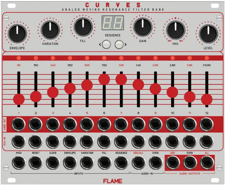 FLAME Curves Analog Resonance Filterbank