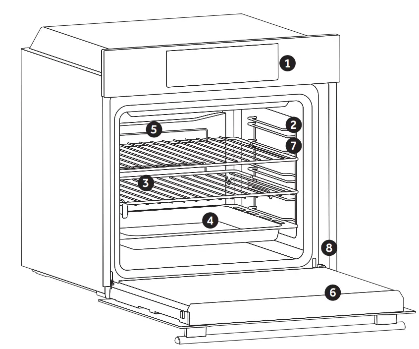 Haier HWO60SM6F5BH I Turn Series 6 Ovens-fig1