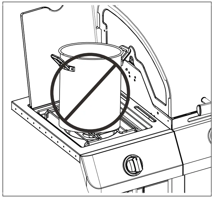 Char-Broil PERFORMANCE 4-Burner Gas Grill - CAUTION