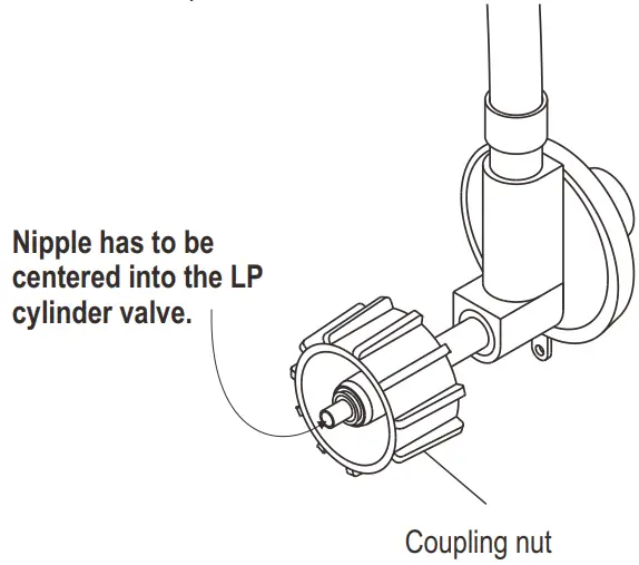 Char-Broil PERFORMANCE 4-Burner Gas Grill - Coupling nut