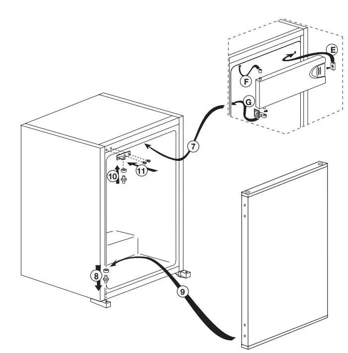 beko B1754 N, B1754 FN Refrigerator User Manual - Reversing the doors
