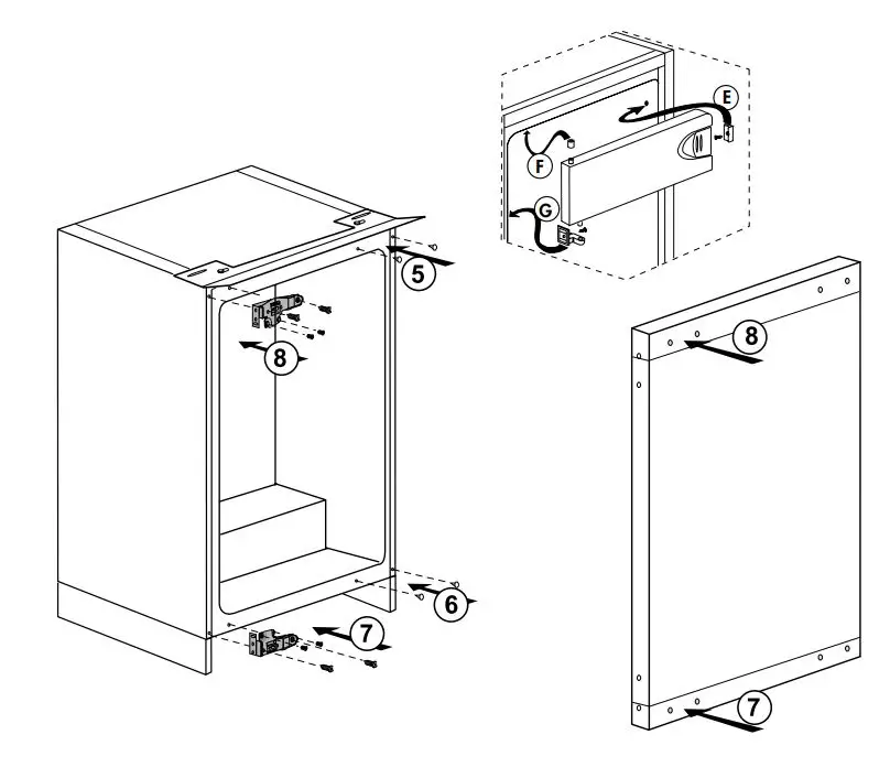 beko B1754 N, B1754 FN Refrigerator User Manual - Reversing the doors