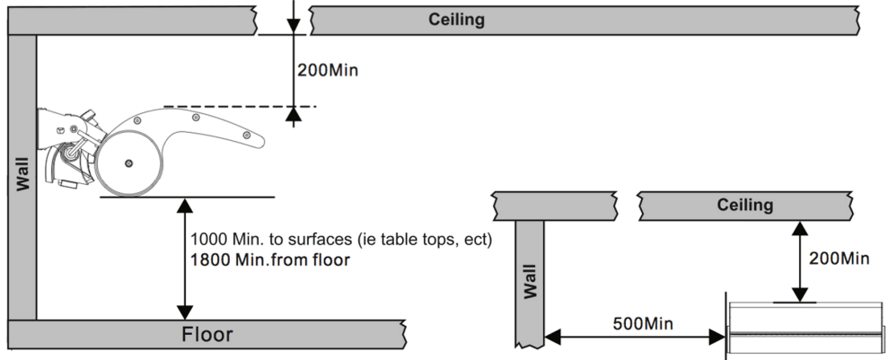 SINED CH20A11CWR1 Double 2000W Reflective Ceiling Heater - fig