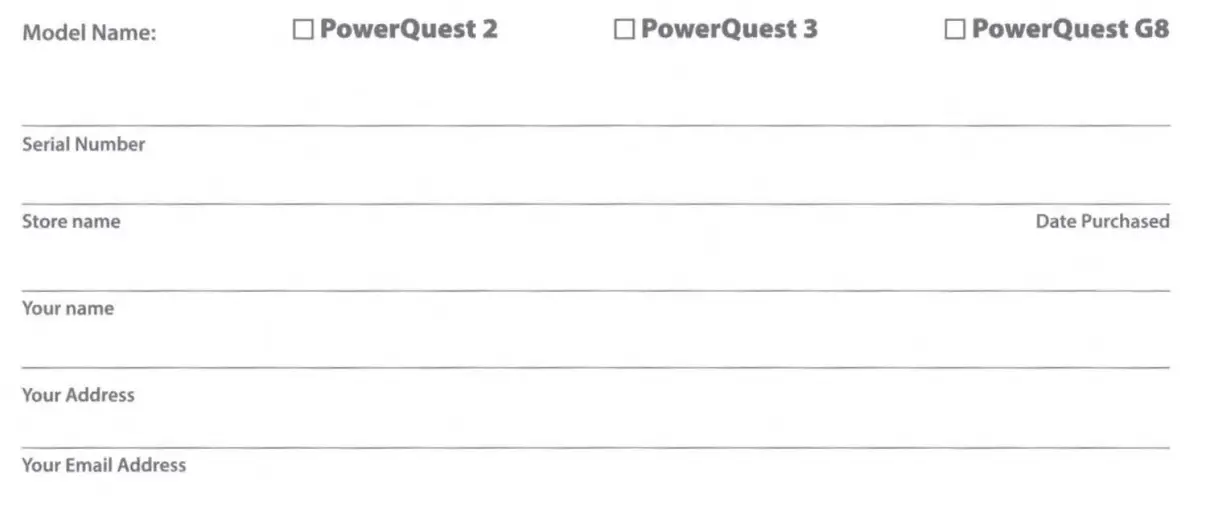 Product Registration