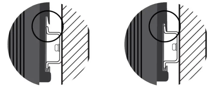 Allied Telesis IE340 Industrial Ethernet Layer 3 Switches Installation Guide - Carefully lower the switch so that the top flange