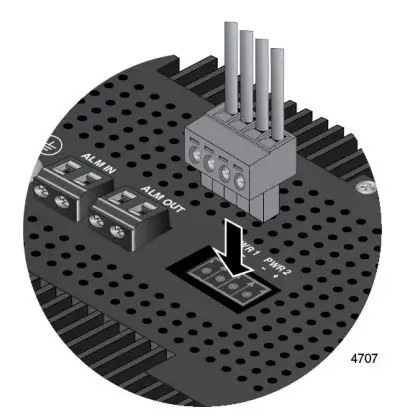 Allied Telesis IE340 Industrial Ethernet Layer 3 Switches Installation Guide - Connect the DC input plug to the Power connector on the front panel