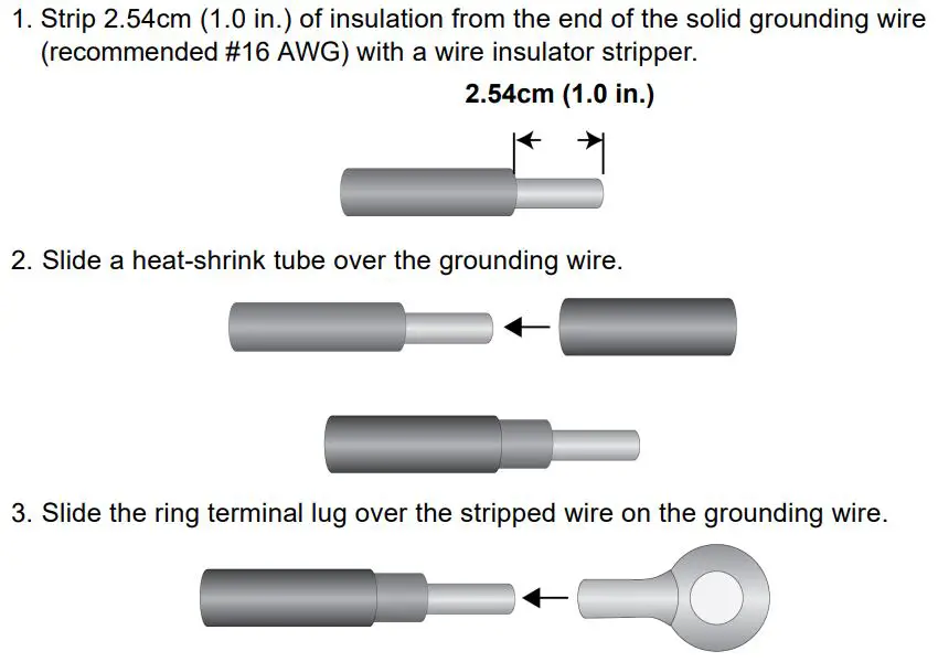 Allied Telesis IE340 Industrial Ethernet Layer 3 Switches Installation Guide - Connecting the Grounding Wire