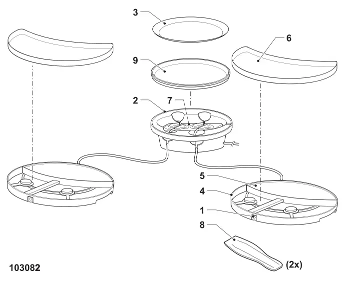 PRINCESS 103082 Electric Table Grill - Fig 1