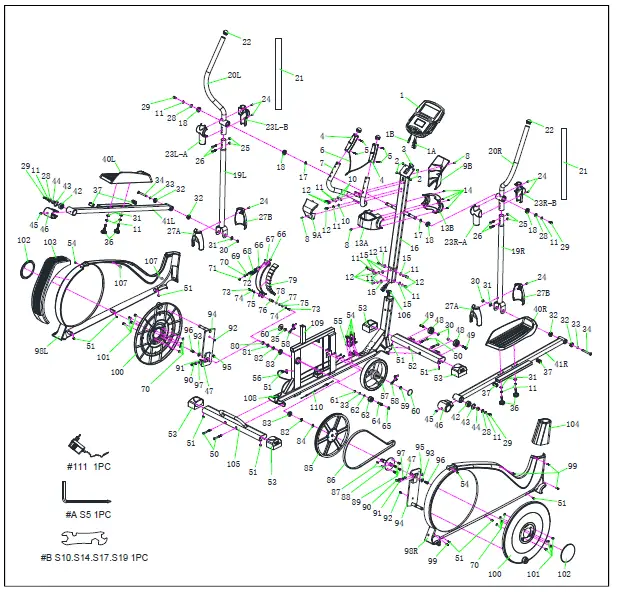 SUNNY-SF-E320001-Pre-Programmed-Elliptical-Trainer-01