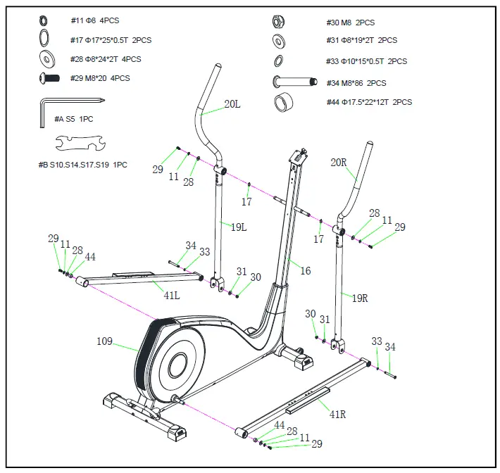 SUNNY-SF-E320001-Pre-Programmed-Elliptical-Trainer-06