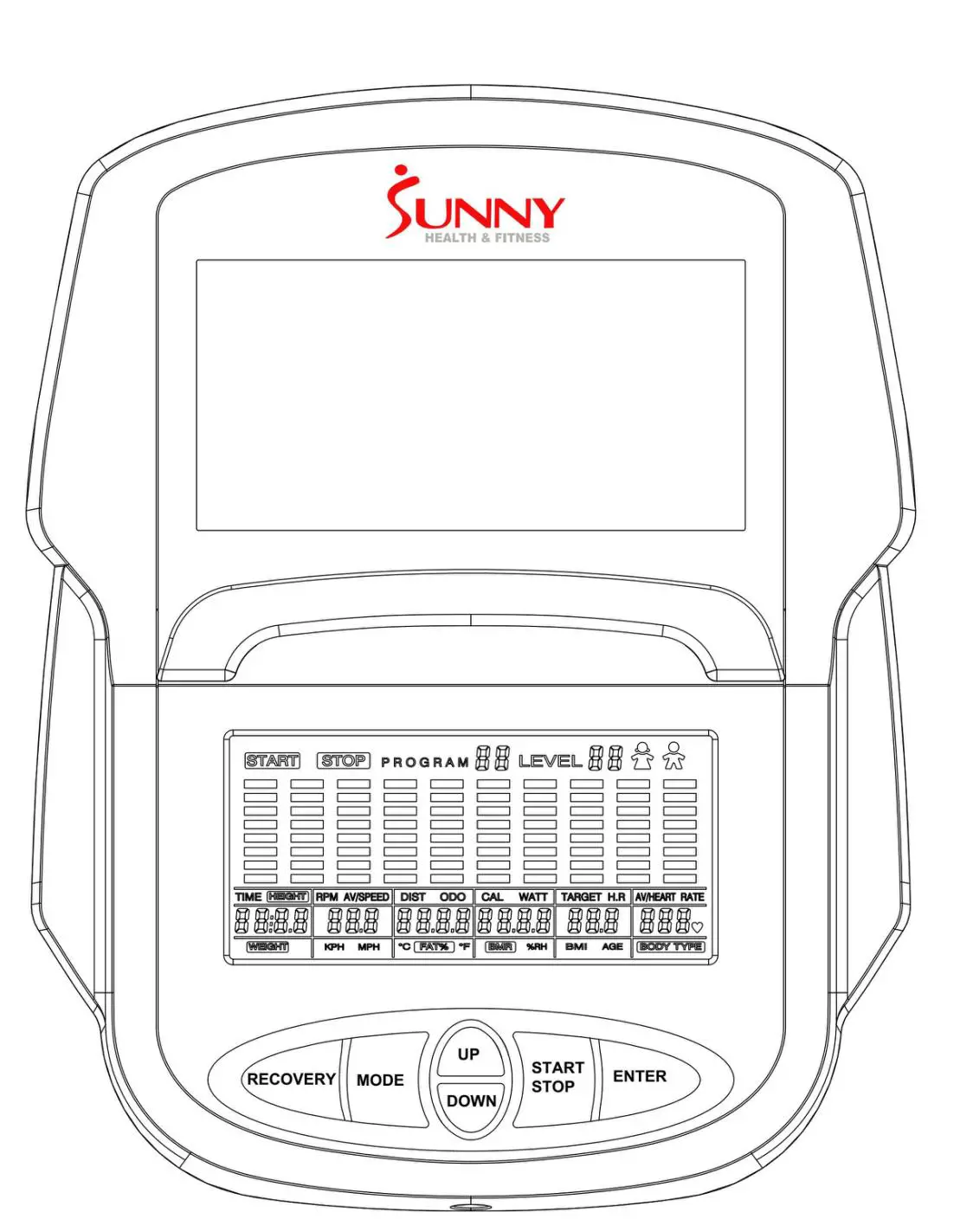 SUNNY-SF-E320001-Pre-Programmed-Elliptical-Trainer-13