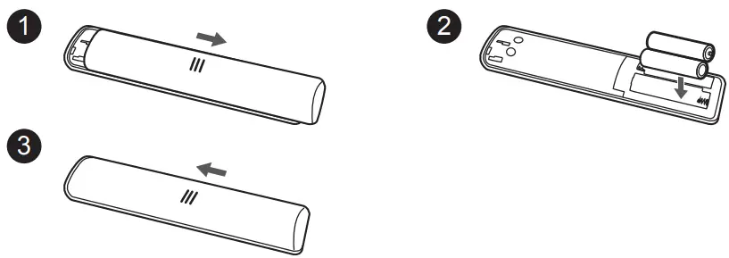 TCL androidtv -Installing Batteries