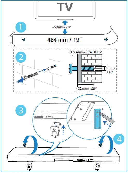 PHILIPS TAB7807 7000 Series Wireless Soundbar 17