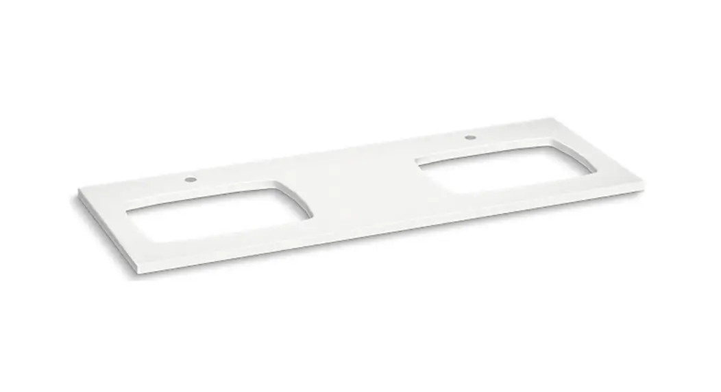 Kohler K-28260 Silestone Quartz 61 Inch Vanity Top With Double Carillon Rectangle Cutout Instruction Manual Kohler K-28260 Silestone Quartz 61 Inch Vanity Top With Double Carillon Rectangle Cutout Instruction Manual