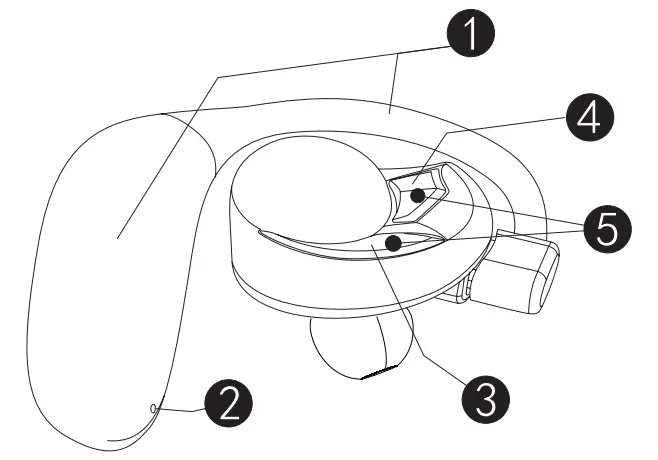 AMINY LHXZY Bluetooth Headset - Diagram