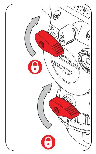 Sachtled aktiv bowl connector 75 mm 100 mm - Apply the horizontal and vertical brakes and hold the head firmly with one hand