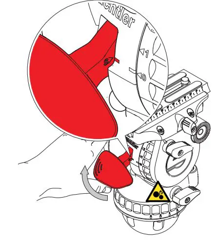Sachtled aktiv bowl connector 75 mm 100 mm - To set the connector tension