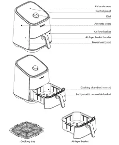 TRY584 Vortex Mini 2 Quarts--Air fryer