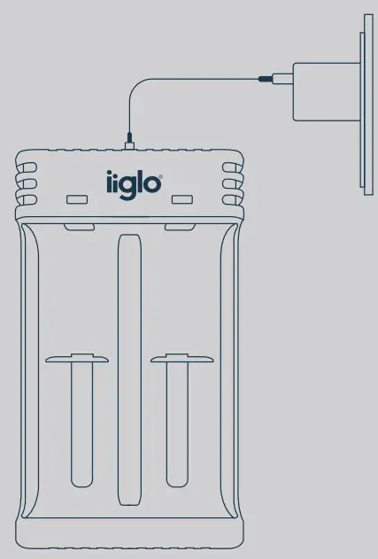 iiglo IICHARGEUSBU3PR002 Smart Battery Charger -fikg2