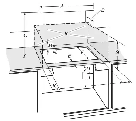 Whirlpool WCE55US0HB 30 Inch 4 Elements Smooth Surface Electric Cooktop - Cabinet Requirements