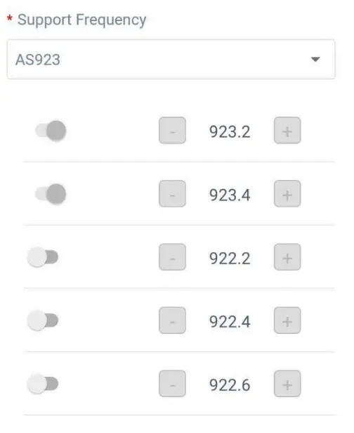 Milesight WS301 Magnet Contact Switch - lorawan Settings 1