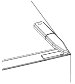 CANDY CCBF5172WHK Fridge and Freezer - hinge cover