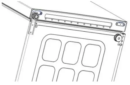 CANDY CCBF5172WHK Fridge and Freezer - hinge foot