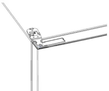 CANDY CCBF5172WHK Fridge and Freezer - hinge plate