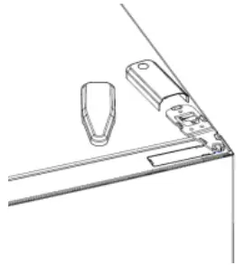 CANDY CCBF5172WHK Fridge and Freezer - hinge