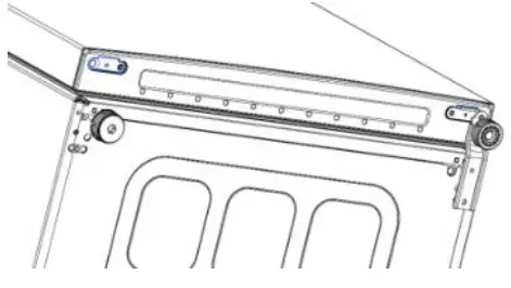 CANDY CCBF5172WHK Fridge and Freezer - lower hinge