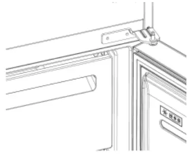 CANDY CCBF5172WHK Fridge and Freezer - middle hinge